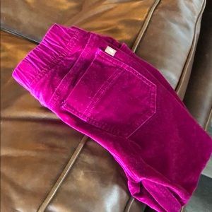 Tea Stretch Velvet Piper Pants size 6 girl